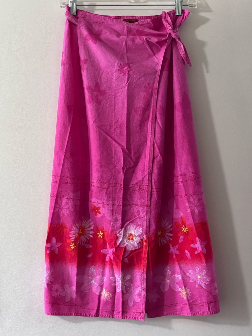 Vintage 90s Kenzo Jungle Floral Wrap Skirt Size 12